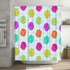 Floral Shower Curtain Tropical Flowers Waterproof Bathroom Decor Vintage Patterned Fabric Liner for Home