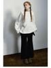 Dai He Early Spring Casual Color Block Horse Print Long Sleeve T-Shirt