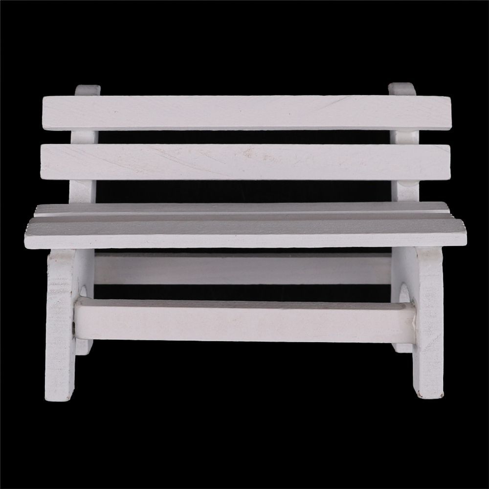 Ornaments Mini Chair Bench Miniatures Decoration Crafts Figurines Garden Decor Dollhouse Furniture