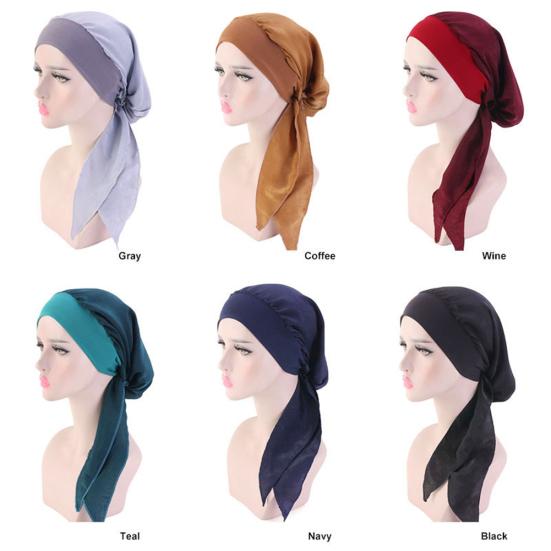 Blumendruck Damen Elastischer Turban Hut Kopftuch Bandana Kopfbedeckung?Piratenmütze