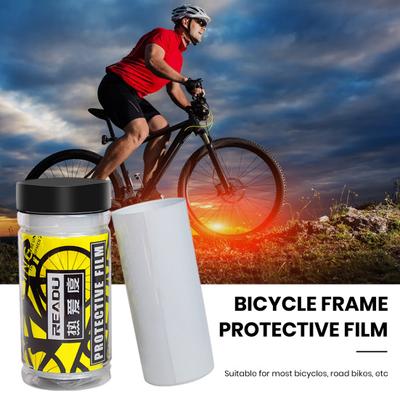 Bicycle Frame Tape Guard TPU Protective Film Scratch-proof Residue Free Easy To Install Universal Transparent Bike Frame Protective Film