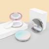 1Pcs Loose Pot Travel Makeup Jar Sifter Container 3-5G Portable Ultra-Thin Plastic Powder Box With Mirror And Powder Puff