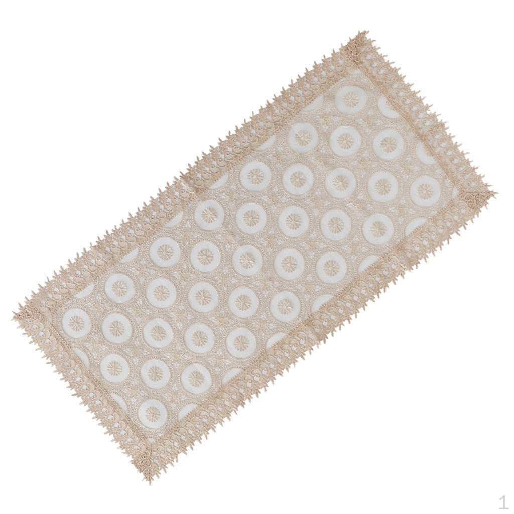 Bestickte Spitzentischdecke - für Hochzeiten, Restaurants, Bankette oder Partys Verschiedene Tischgrößen