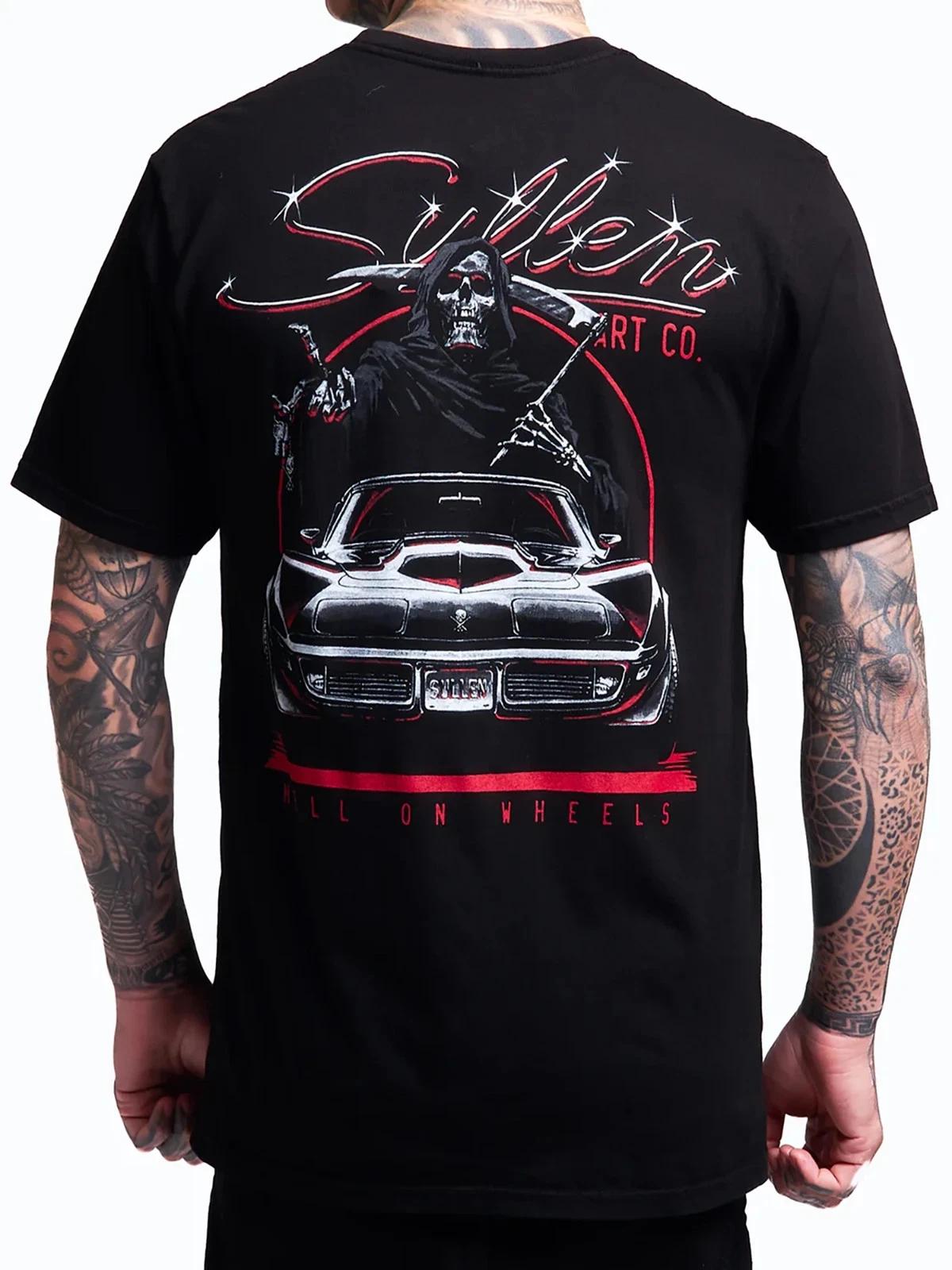 Sullen Men s Stingray Short Sleeve Premium T-shirt Corvette Reaper Tattoo Tee XXL