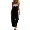 Damen Farb-Overalls, Lockerer Schnitt, Lässig, Weiter Bein, Vielseitiger Jumpsuit Mit Taschen