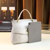 New Arrival Women's PU Bag  Tote Shoulder Bag with Crocodile Pattern  Large Capacity and Elegant Design