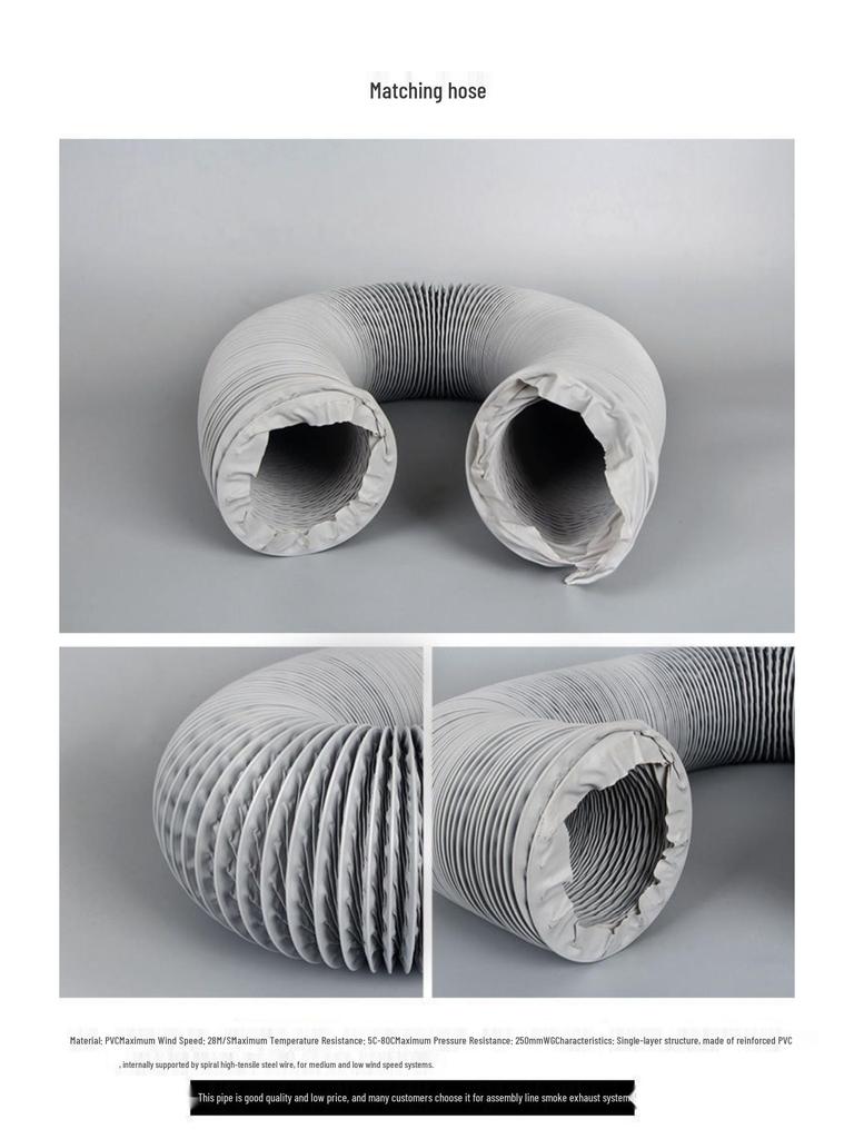 Konektor ústí digestoře pro odsávání pájecích výparů - Dostupné ve velikostech 2,5, 3 a 4 palce