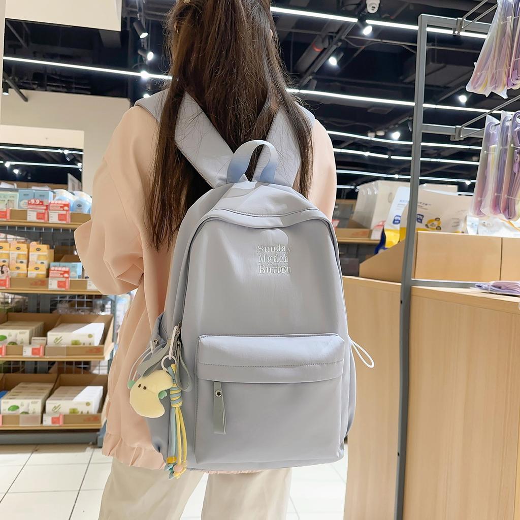 Schoolbag Small Fresh Schoolbag for Girls Junior High School Students 1011 New Japanese Large-capacity Versatile Backpack Simple Student Backpack
