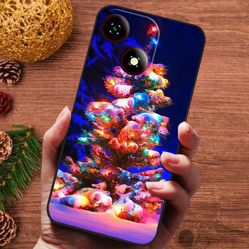 Świąteczne Malowane Etui Dla ZTE Blade A35e A35 A55 A75 4G Nubia Focus Pro 5G Etui Silikonowe Miękkie Fundas Pokrowiec na Telefon A35 e A 55