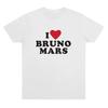 I Heart Bruno Mars Soft Tee Bruno Mars Merch T-shirts Women Men Casual Cotton T-Shirt O-Neck Short Sleeve Basic Tees Daily Wear