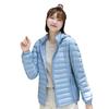 Light Down Jacket Women's Short Winter Take-off Hat Fashion Slim-fit Hooded Stand-up Collar Women's Thin Coat