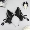 Dark Exotic Jackal Ears Headband Anubis cos Headgear Egyptian Exotic Jackal Ears KC