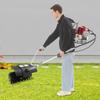 Backpack Gasoline Power Broom, 52cc 2-Stroke Engine,153cm Handle Length for Lawn Turf Cleaning,Artificial Grass Sweeper,180x40cm