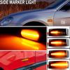 2 Stück Auto LED Kotflügel Seitenmarkierungsleuchte Sequentielle Seitenmarkierung Blinkerlampe Kompatibel