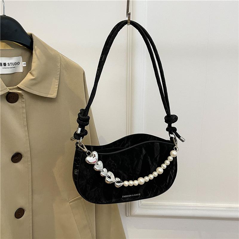 Fashion Korean Version of Underarm Bag Women's 2025 New Casual Personalized Shoulder Bag Portable Foreign Beautiful Messenger Bag