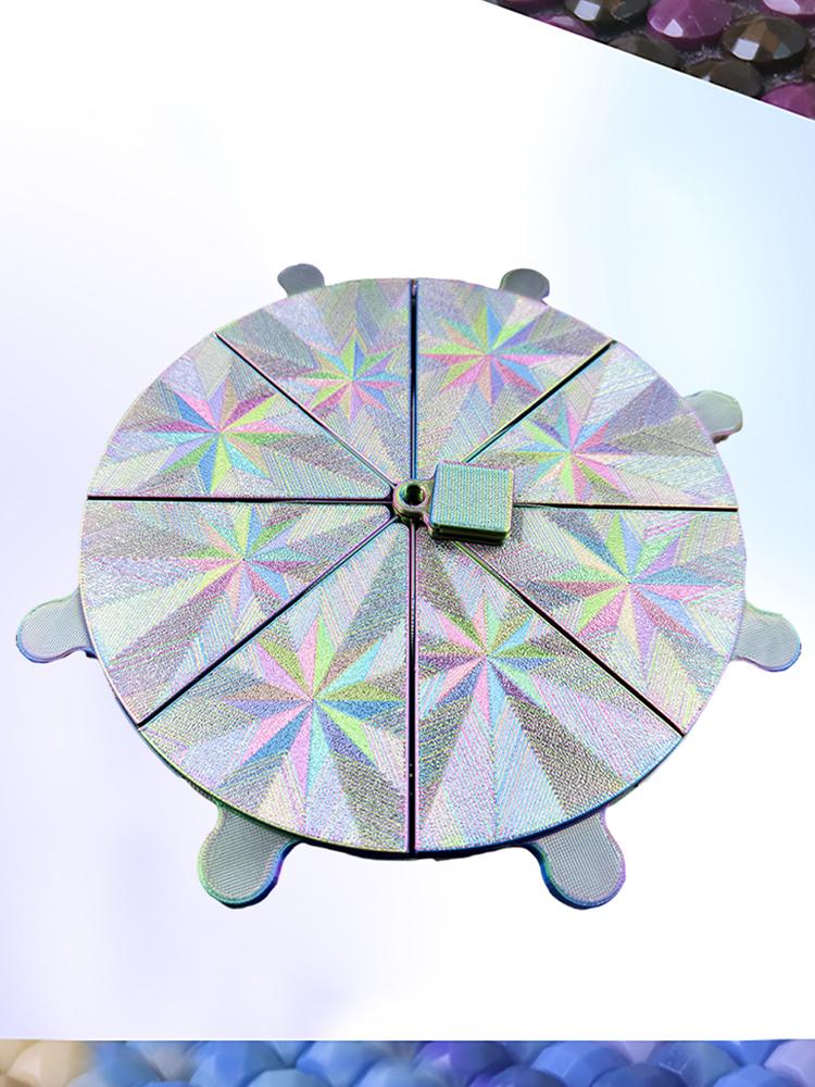 Bohrerplatte 8 Felder Große Kapazität Diamantmalerei Stift Perlenplatten Achteckiger Spiralbodenplatte