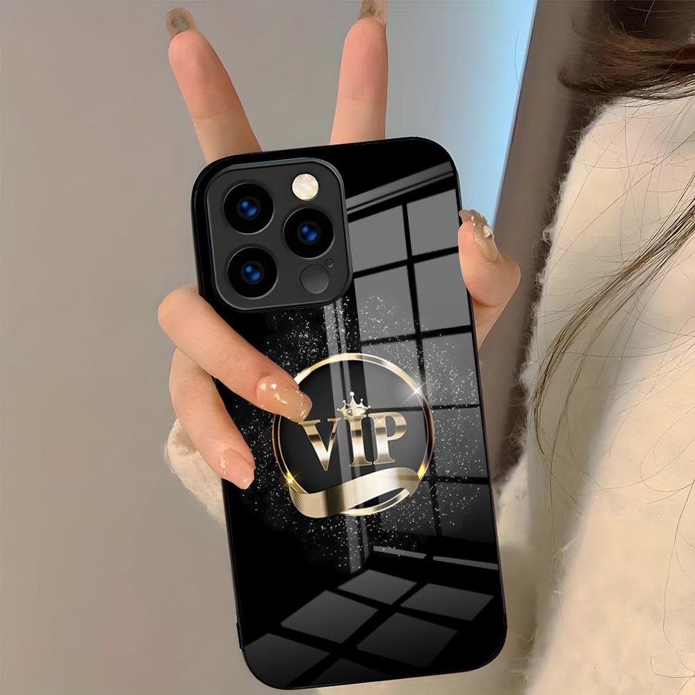 

Vip Card Design Phone Case For IPhone 17 Pro Max 16 15 14 Pro Max 13 11 Plus Glass Cover iPhone 14 Plus