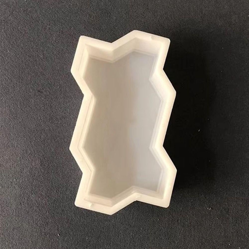 1Pcs Waves Shaped Stepping Stone Paver Reusable Concrete Path Maker Mold  For Lawn Patio Yard Garden