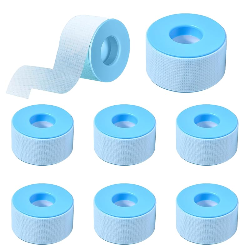 6 Rolls Lash Tape for Eyelash Extensions, Eye Pads Lash Extensions, Makeup Tape Lash Extensions, Micropore Tape, Easy Tear, Breathable,