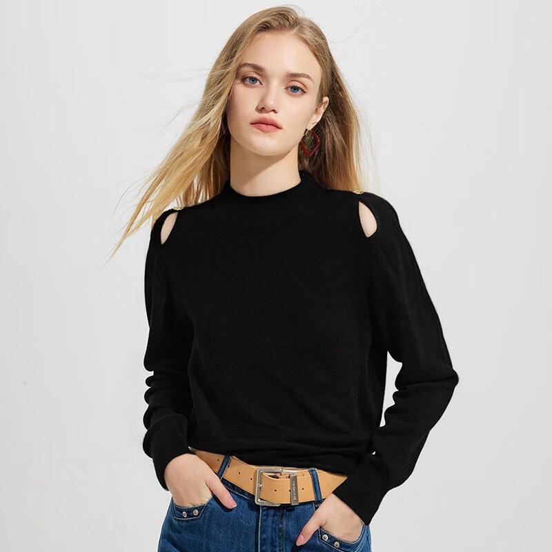 Shetu Autumn/Winter Semi-High Collar Knit Sweater