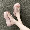 Fashion 8CM NEW Casual Wedge Slippers for Women Summer Non Slip Platform Sandals Woman Open Toe Comfortable Female Chunky Beach Slippers