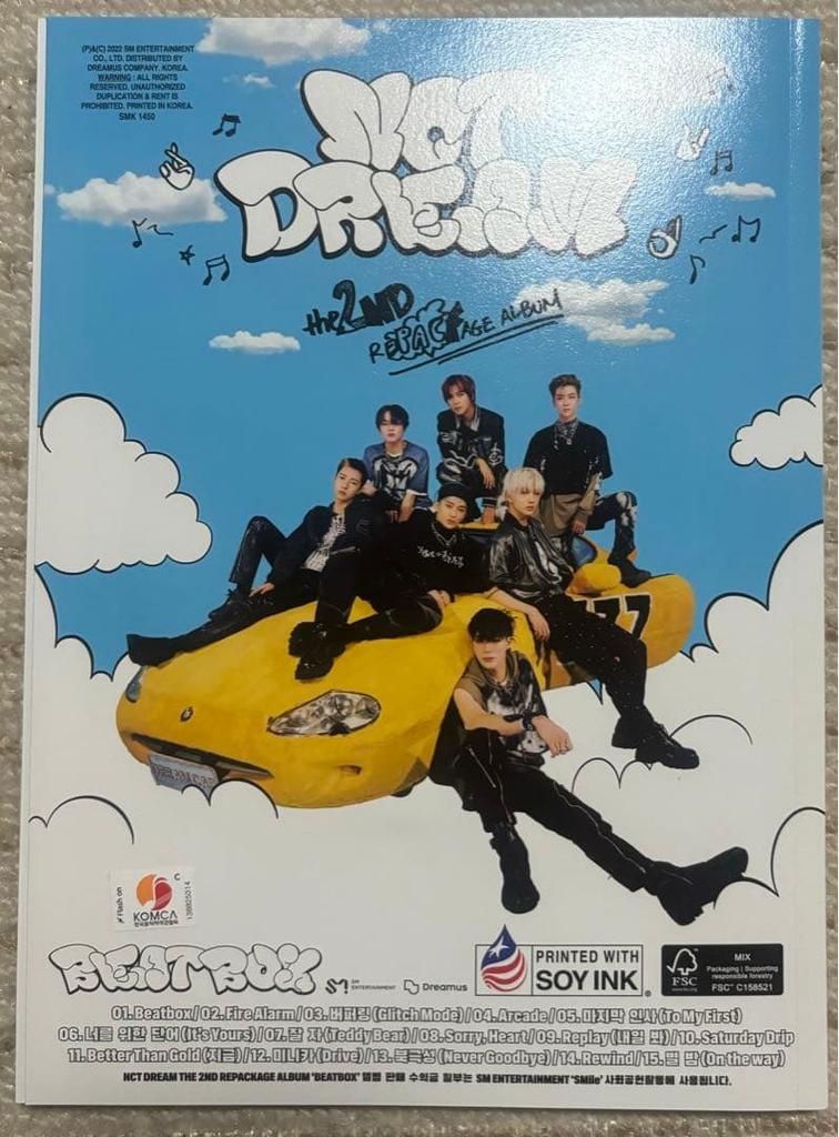 [USED] NCT DREAM Beatbox Album with Trading Cards