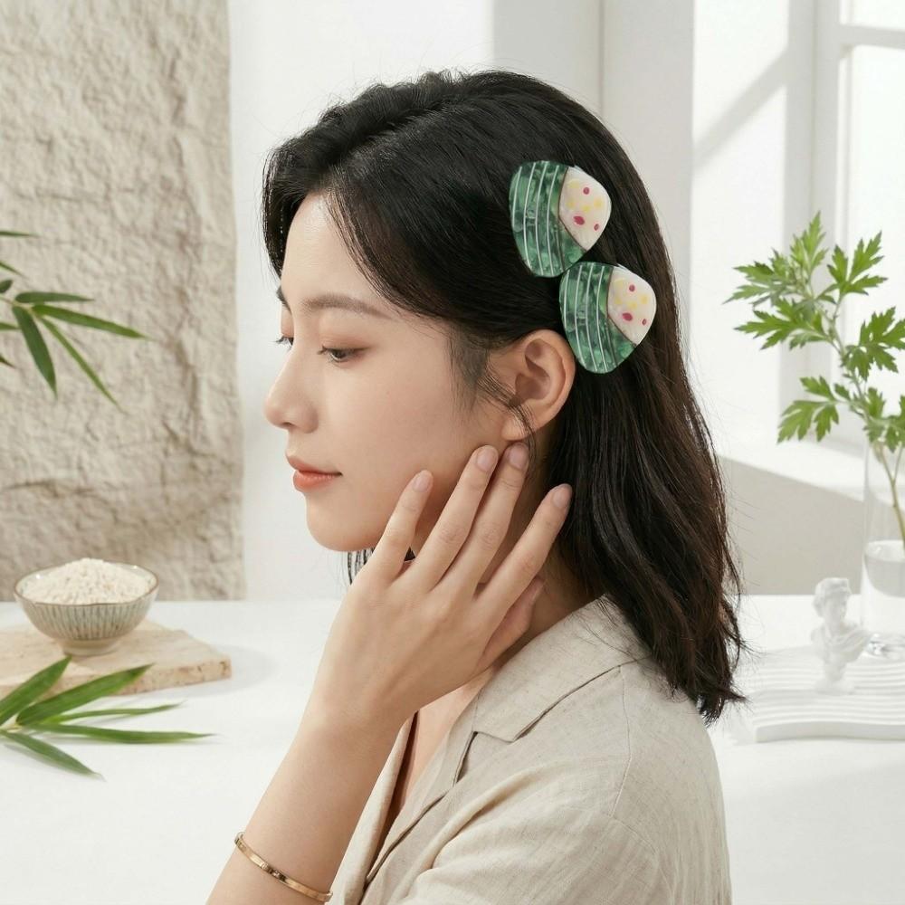 Waterproof Acetic Acid Hair Claw High-Quality Rice Dumpling Hairgrips Gift for Loong Boat Festival