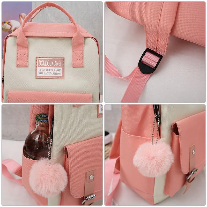 Zestaw plecaków damskich Plecaki do szkoły średniej Torby dla nastolatek Moda Podróżny tornister dla nastolatków