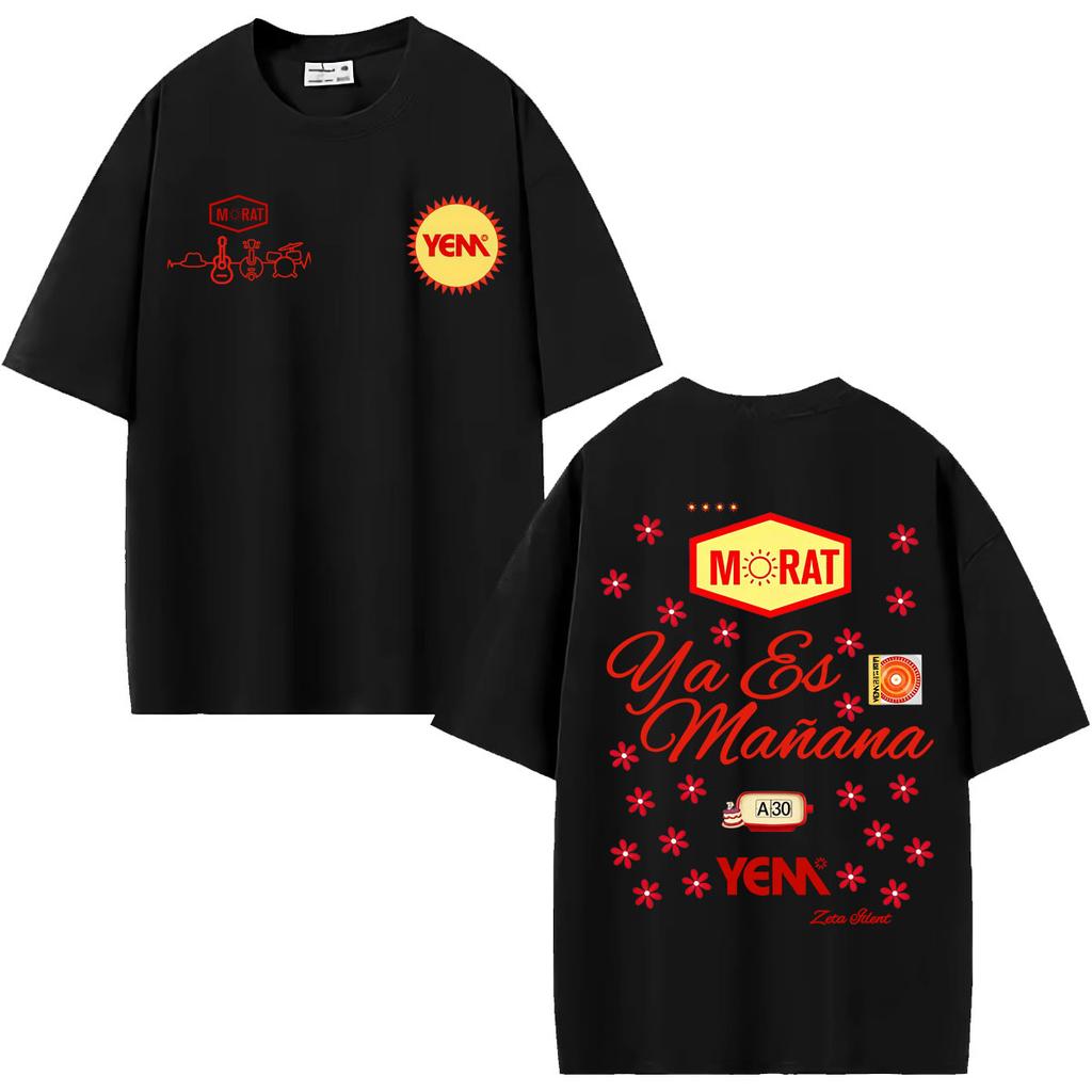 Band Morat Ya Es Manana Yem Album Merch T Shirt Men Women Casual Cotton Oversized T Shirts Harajuku Hip Hop High Street T-shirts