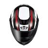 OGK KABUTO Motorcycle Helmet Full Face AEROBLADE6 DYNA Black White Red (Size: M)