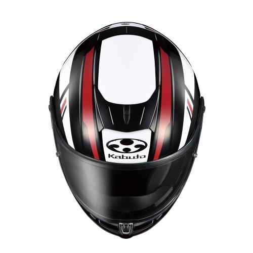OGK KABUTO Motorcycle Helmet Full Face AEROBLADE6 DYNA Black White Red (Size: M)