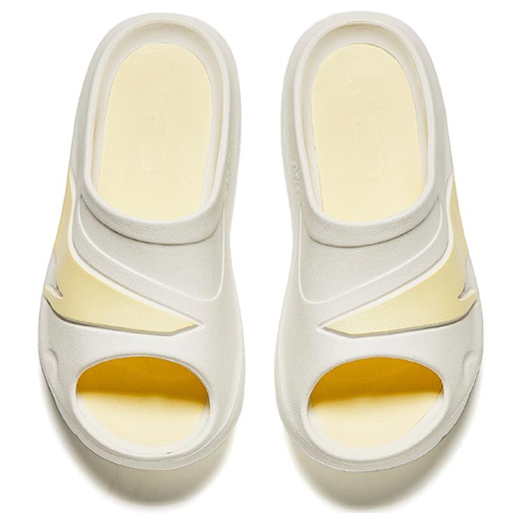 Anta Comfortable Durable Slide Sandals Men Footwear White Yellow 112438523-1