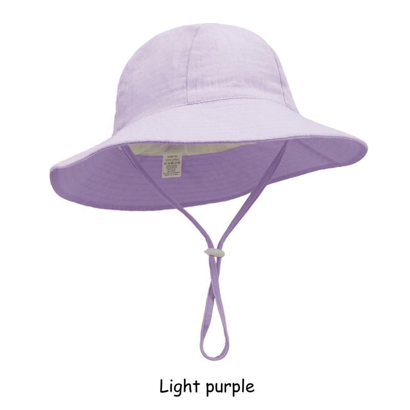 Adjustable Cotton Baby Fisherman Hat Sun Protection Breathable Cartoon Fruit Floral Print for 1-3 Years