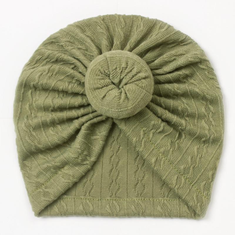 New Baby Boneless Hat, Children's Jacquard Cute Hat, Donut Fontanelle Protector, Baby Tip