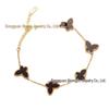 Mori-Style 18K Gold Butterfly Bracelet: Elegant Titanium Steel Jewelry for Women