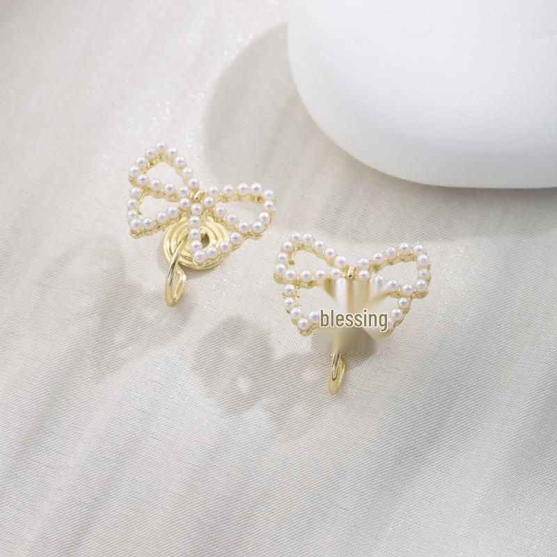 Kamelie Mückenspirale Halter Perlenblume Retro Ohrclips Ohrringe - Kein Piercing erforderlich