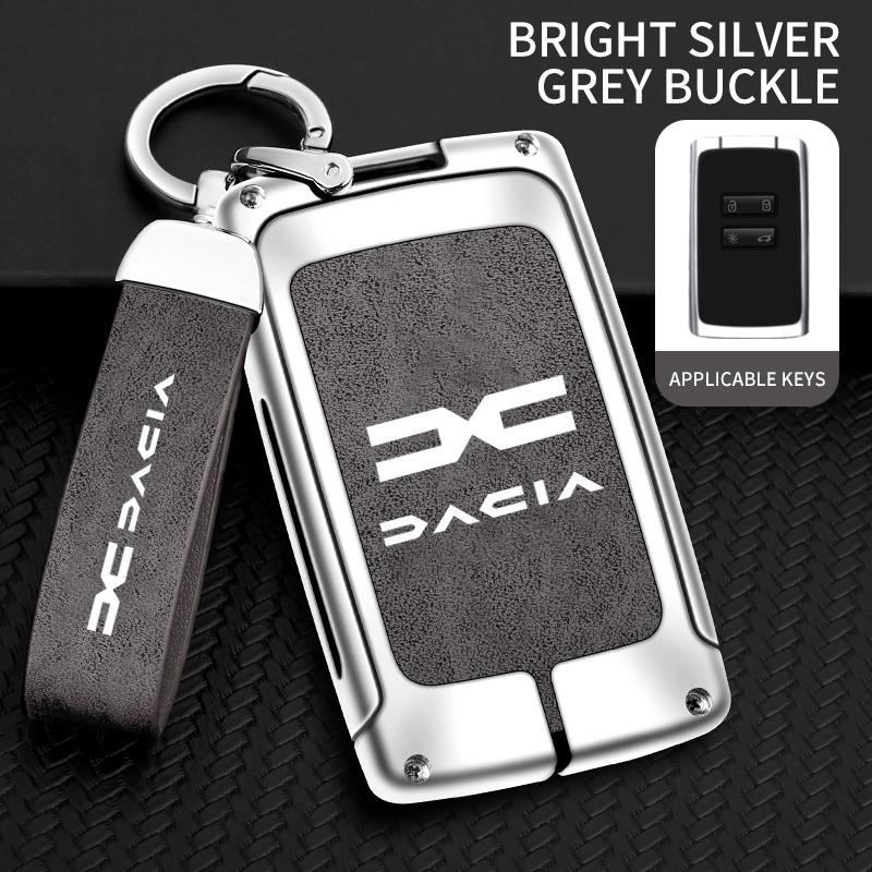 

Zinc Alloy Leather Car Key Case Cover Shell For Dacia Logan Sandero Duster Lodgy Spring Jogger For Renault Koleos Captur Kadjar
