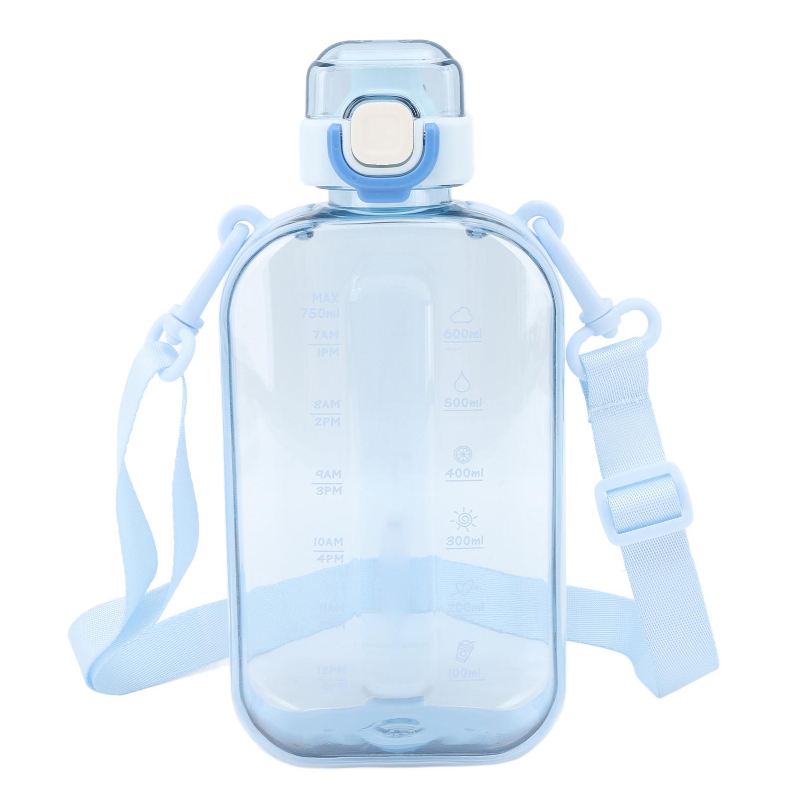 

750 мл 25 унций Большая емкость Мотивационная бутылка для воды Портативный спортивный чайник для воды с отметкой времени