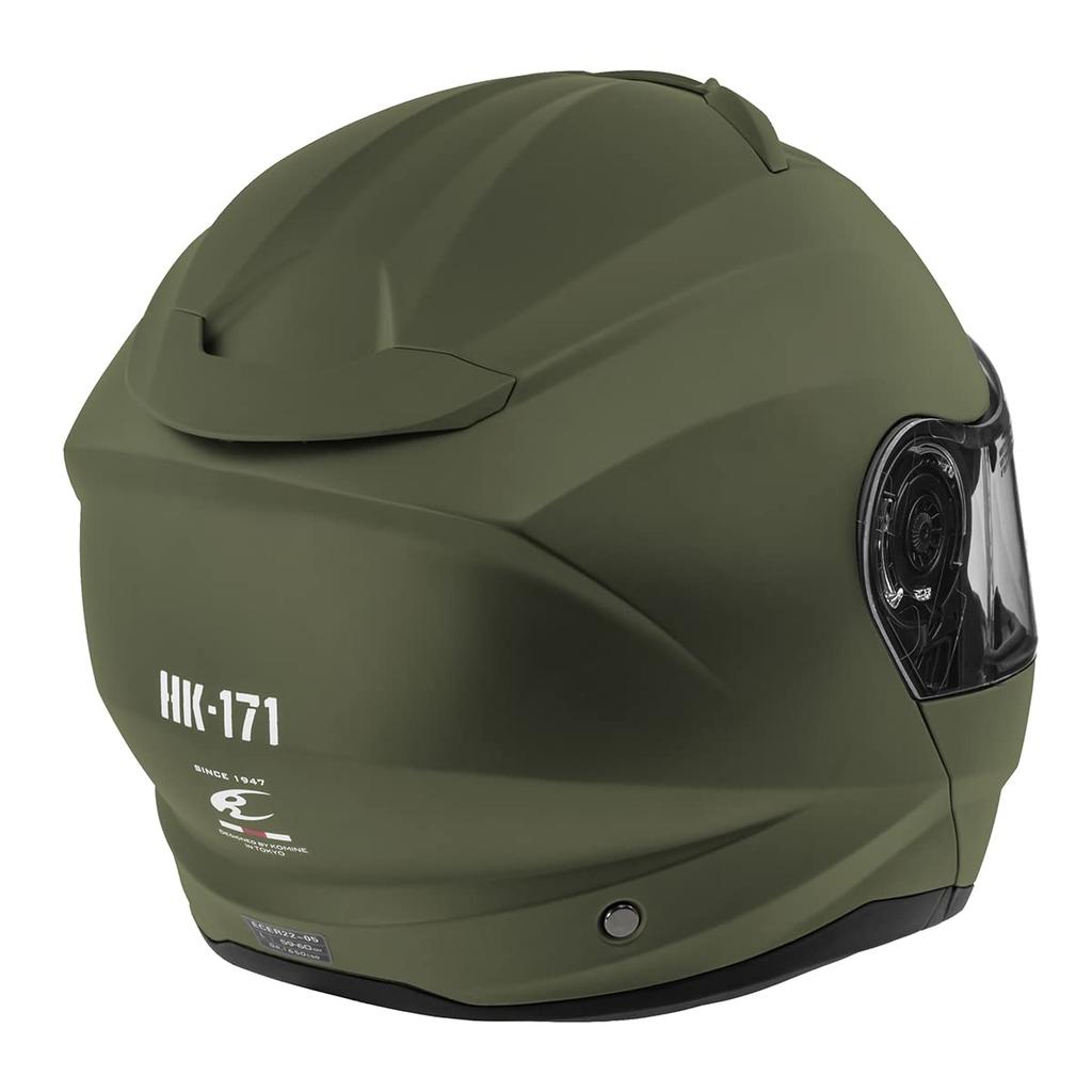 KOMINE FL System Helmet for Olive L HK-171 Motorcycles,