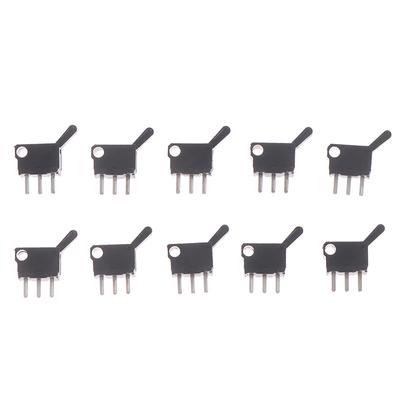 10Pcs Micro Schalter Miniatur Kleine Grenze Reise Schalter Mit Loch Drei Pins