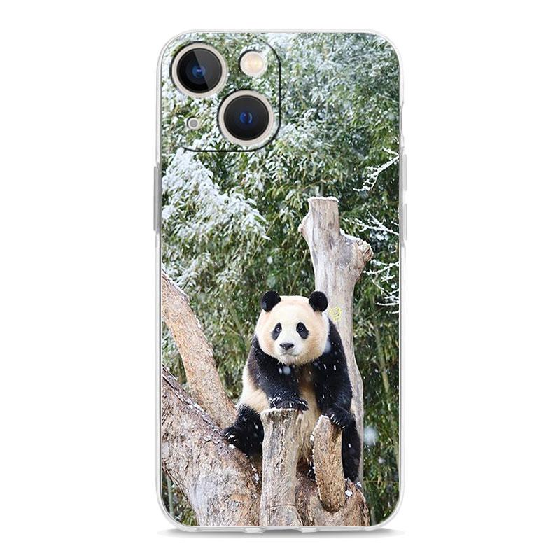 

Чехол для телефона iPhone 15 14 13 12 Mini 11 Pro Max XS X XR 7 8 Plus прозрачный противоударный силиконовый чехол TPU Fubao panda iPhone 11 Pro