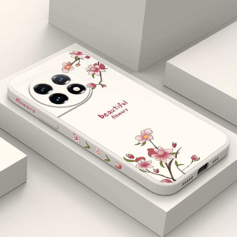 Beautiful Peach Phone Case For Oneplus 12 12R 11 11R 10 10R 10T 9R 9RT 9 8T 8 7 7T Pro 5G Liquid Silicone Cover