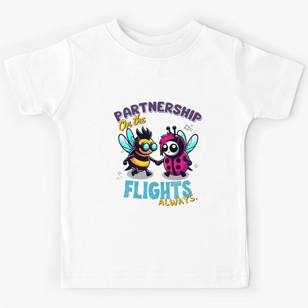 Insect Love, Bee and ladybug Cyberpunk, Kids T-Shirt 110