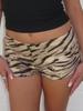 Slim Low-Waist Zebra Print Sequin Shorts - European & American Street Style Hip-Hugging Ultra-Shorts