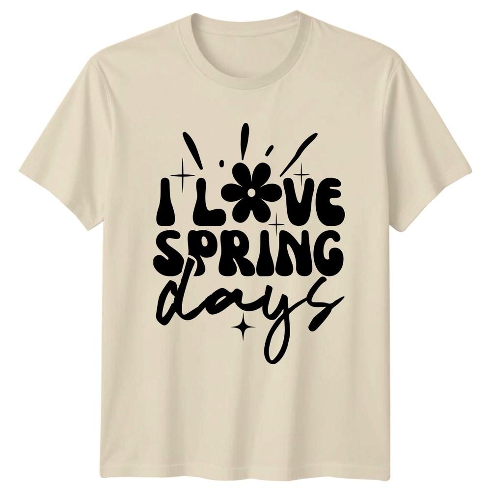 I Love Spring Days TShirt Groovy Flower Nature Birthday Gift For Him And Her