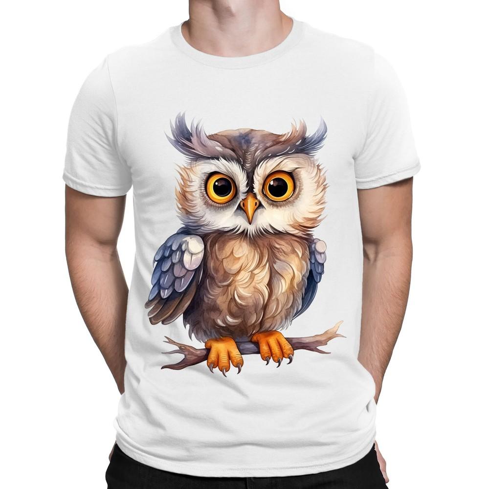 Owl Bird Cute Animal Nature Fantasy Mens Womens TShirts Tee Top NED