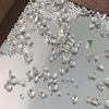 Diy Butterfly Knot Zircon Clear/Champagne 2-3Mm Triangle Trapezoid Nail Gemstones Glitter Nail Diamond Manicure Decor