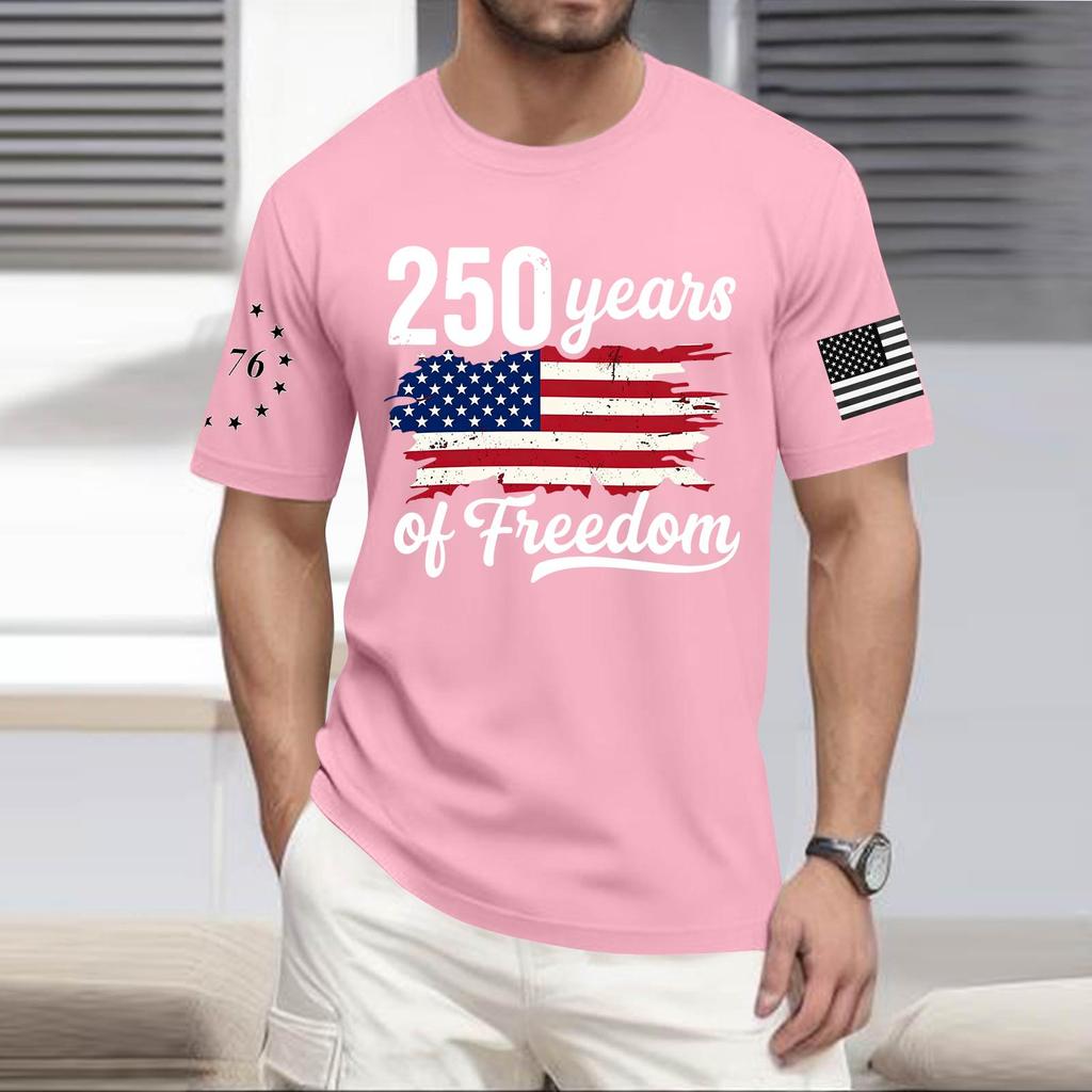 Men's Casual Round Neck Lightweight Short-Sleeve Top