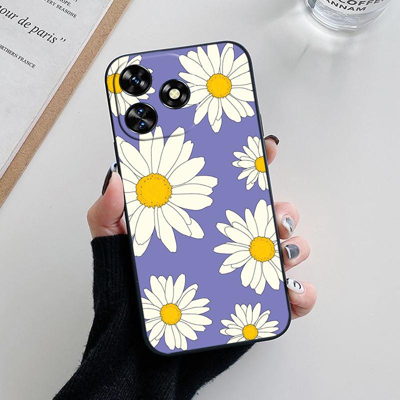 For Oukitel C51 Case C 51 Cute Fashion Panda Flower Cover Silicone Soft Slim Coque Funda Case For Oukitel C51 OukitelC51 Bumper