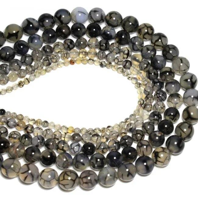 Dragon Stone  Loose Beads Natural Gemstone Smooth Round for Jewelry Making